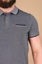 Men's Oxford Pike Flato Pocket Collar Detailed T-shirt - 5