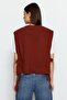 Tile Crop Side Ribbon/Bow Tie Detail Knitwear Sweater Twoaw22Sv0058 - 5
