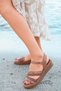 Tan Genuine Leather Women's Sandals - Fls-101 - 2