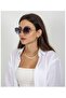 Crystal Cut Glass Cat Eye Sunglasses Black Color - 3