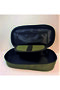Green Oval Fabric Pencil Case - Zipped - 2