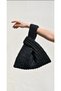 Fountain Crochet Handbag / Knot Wrist Bag / Japanese Knot Bag Black