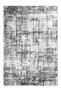 Mira Smoked Anthracite Gray Striped Modern Woven Base Carpet Mira 1333 - 3