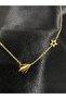 Women's Gold Color Seashell Bijouterie Necklace - 3