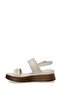 Moskav 3Fx Beige Women's Thick Sole Sandals - 3