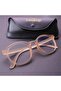Nude Color Frame Transparent Glass Unisex Blue Block Blue Light Protection Reading Glasses - 2