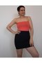 Navy Blue Elastic Waist Wearable Steel Knitted Mini Pencil Skirt for All Seasons - 7