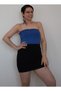 Black Elastic Waist Wearable Steel Knitted Mini Pencil Skirt for All Seasons