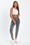 Stager Snow Gray High Waist Lycra Mom Jeans - 3