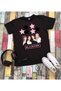 Blackpink Group Anime Printed Short Sleeve Unisex Black Kids T-Shirt
