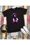 Super Sonic Printed Short Sleeve Unisex Black Kids T-Shirt