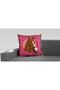 Throw Pillow Pink Brown Color Horse And Stirrup Themed Pillow49 - 3