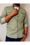 Yxc Slim Fit Men's Denim Shirt Water Green 00060 - 4