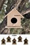 Wooden 5-Piece Bird House Nest
