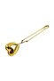 Gold Stainless Steel Tea Strainer with Heart Design - 2