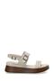 Moskav 3Fx Beige Women's Thick Sole Sandals