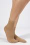 Beige Glitter Collection Quarter Elastic Seamless Women's Half Sock Socks
