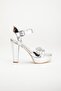 Women's Thick Heeled High Platform Evening Dress Shoes - 4