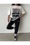 Plus Size Women's Summer Wellbeing Fashion Style Printed Crew Neck T-shirt Tracksuit Set