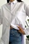 Women's White Printed Single Pocket Tunic Shirt - 2