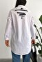 Women's White Printed Single Pocket Tunic Shirt - 5