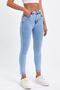 High Waist Slim Leg Power Lycra Stimulating Super Skinny Lycra Jeans - 5