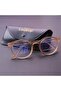 Nude Color Frame Transparent Glass Unisex Blue Block Blue Light Protection Reading Glasses - 4