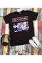 Blackpink Group Anime Printed Short Sleeve Unisex Black Kids T-Shirt