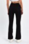 Black Flare Jeans Fadeless Denim Trousers Power Lycra High Waist - 4