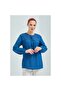 Women's Indigo Blue Sile Cloth Mother Combed Cotton Blouse - 3