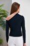Women's Open Shoulder Sandy Knitted Blouse - 5
