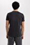 Slim Fit Crew Neck Printed Short Sleeve 100% Cotton T-shirt A2633ax23sm - 6