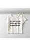 'Stop Copying Me' Printed White Crop - 2