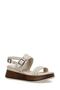 Moskav 3Fx Beige Women's Thick Sole Sandals - 2