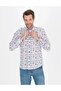 Navy Blue Slim Fit Long Sleeve Shirt