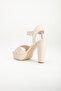 Women's Thick Heeled High Platform Evening Dress Shoes - 5