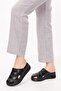 Genuine Leather Anatomical Sole Wedge Heel Sabo Slippers Slt.227 - 4