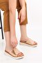 Genuine Leather Anatomical Sole Wedge Heel Slippers Slt.225