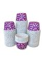 25-Piece Purple and White Polka Dot Muffin Cake Mold, Rainbow Cupcake Capsule that Does Not Disintegrate in the Oven - 3