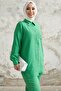 Movra Gingham Detailed Shirt Set - Green - 2