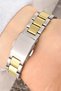 Steel Cord Silver Gold Color 3 Atm Waterproof Women's Wristwatch - 2