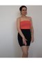 Navy Blue Elastic Waist Wearable Steel Knitted Mini Pencil Skirt for All Seasons - 3