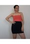 Navy Blue Elastic Waist Wearable Steel Knitted Mini Pencil Skirt for All Seasons - 8