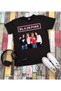Blackpink Group Anime Printed Short Sleeve Unisex Black Kids T-Shirt