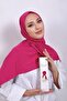 Fuchsia Luxury Combed Cotton Shawl - Women's Hijab Jersey Hijab Lycra Shawl - 5