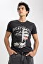 Slim Fit Crew Neck Printed Short Sleeve 100% Cotton T-shirt A2633ax23sm - 4