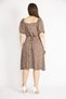 Women's Blue Large Size Collar and Sleeve Rubber Detailed Woven Viscose Fabric Dress 65n36292 - 7
