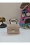 Handbag Pearl Handle Chain Mink