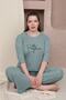 Mint Plus Size Pajama Set