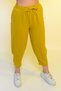 New Season Summer Elastic Waist Slim Trousers High Waist Women's Mustard Color Casual Trousers - 9